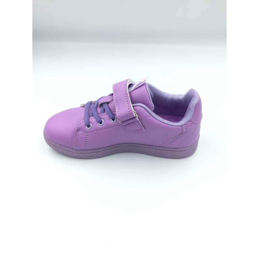 Cool Color 0421 Çocuk Sneaker Spor Ayakkabı - BTMK00421-Lila-35