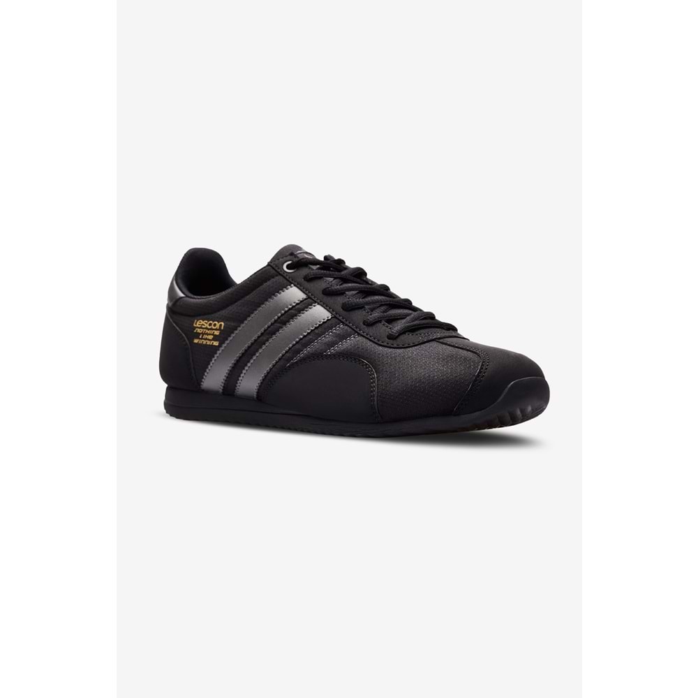 Lescon 0465 Campus 3 Erkek Sneaker Spor Ayakkabı - BTMK00465-Siyah-42