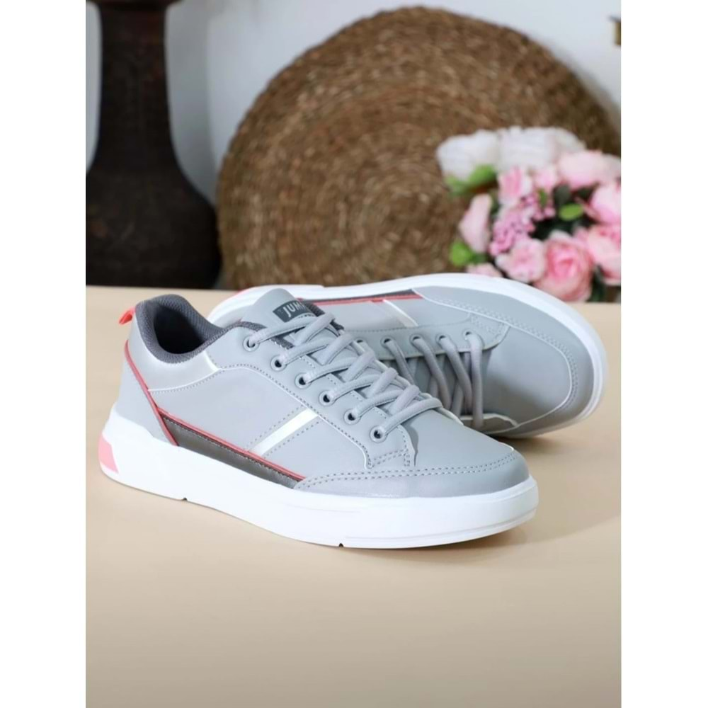 Pabuçhan 0679-27792 Kadın Sneaker Spor Ayakkabı - BTMK00678-Gri Beyaz-37