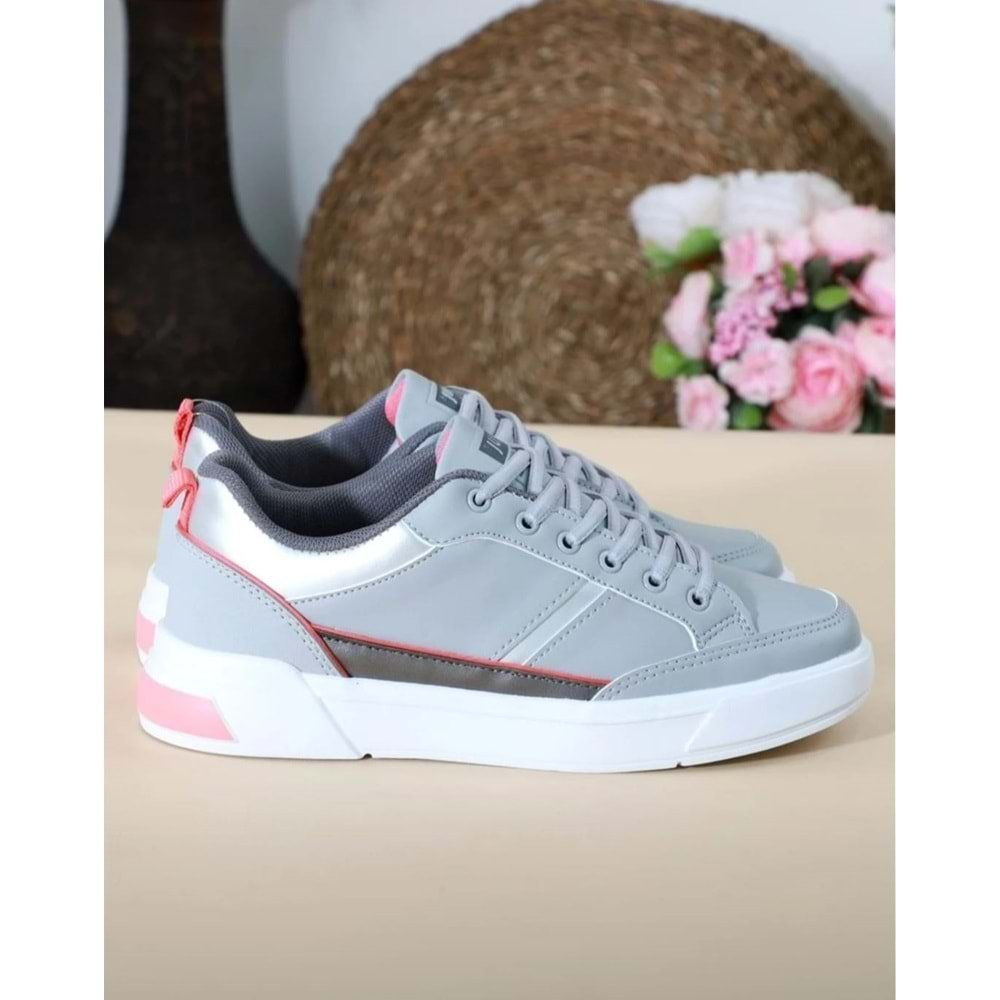 Pabuçhan 0679-27792 Kadın Sneaker Spor Ayakkabı - BTMK00678-Gri Beyaz-37