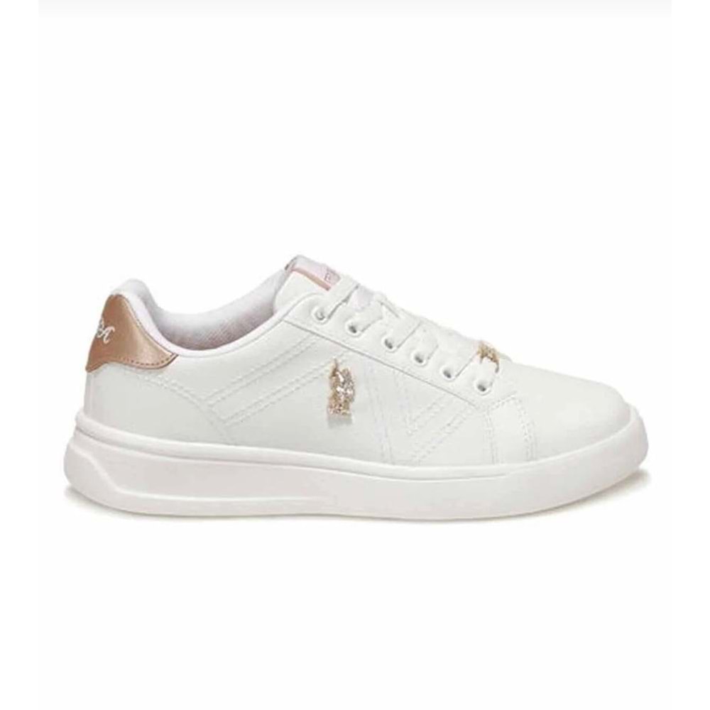 U.S.Polo Assn 0722 Beyaz Sneaker Spor Ayakkabı - BTMK00722-Beyaz-38