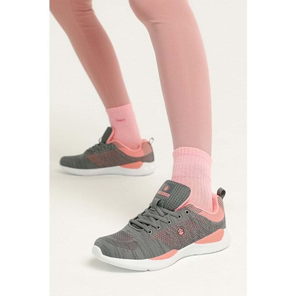 Lumberjack 0728 Kadın Günlük Ve Yürüyüş Spor Ayakkabı - Gri - 39 - BTMK00728-Gri-39