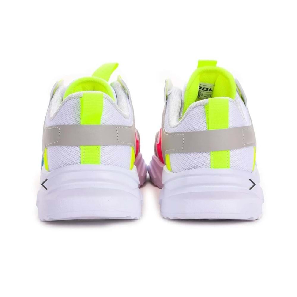 Cool 0826 Kız Çoçuk Sneakers Spor Ayakkabı - Gri Beyaz - 34