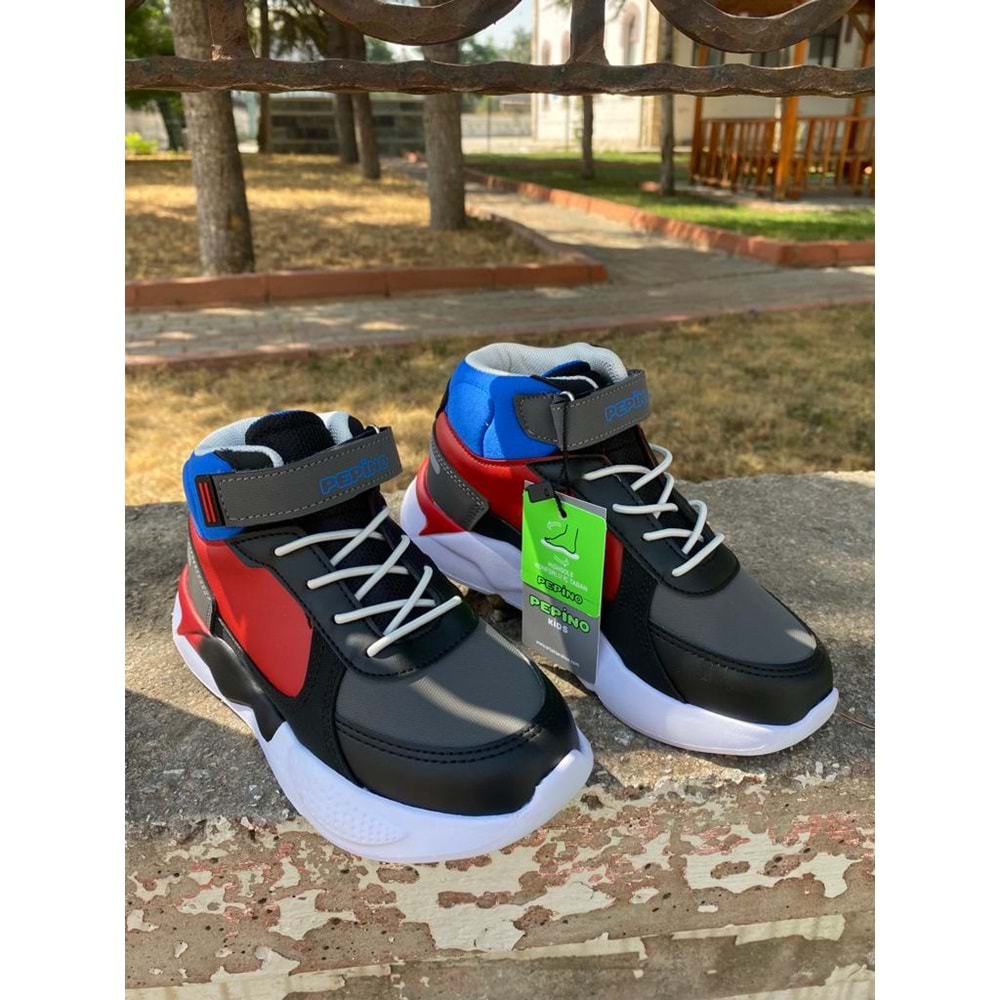 Pepino 0876 Anatomik Tabanlı Boğazlı Çocuk Spor Ayakkabı - Lacivert - 34