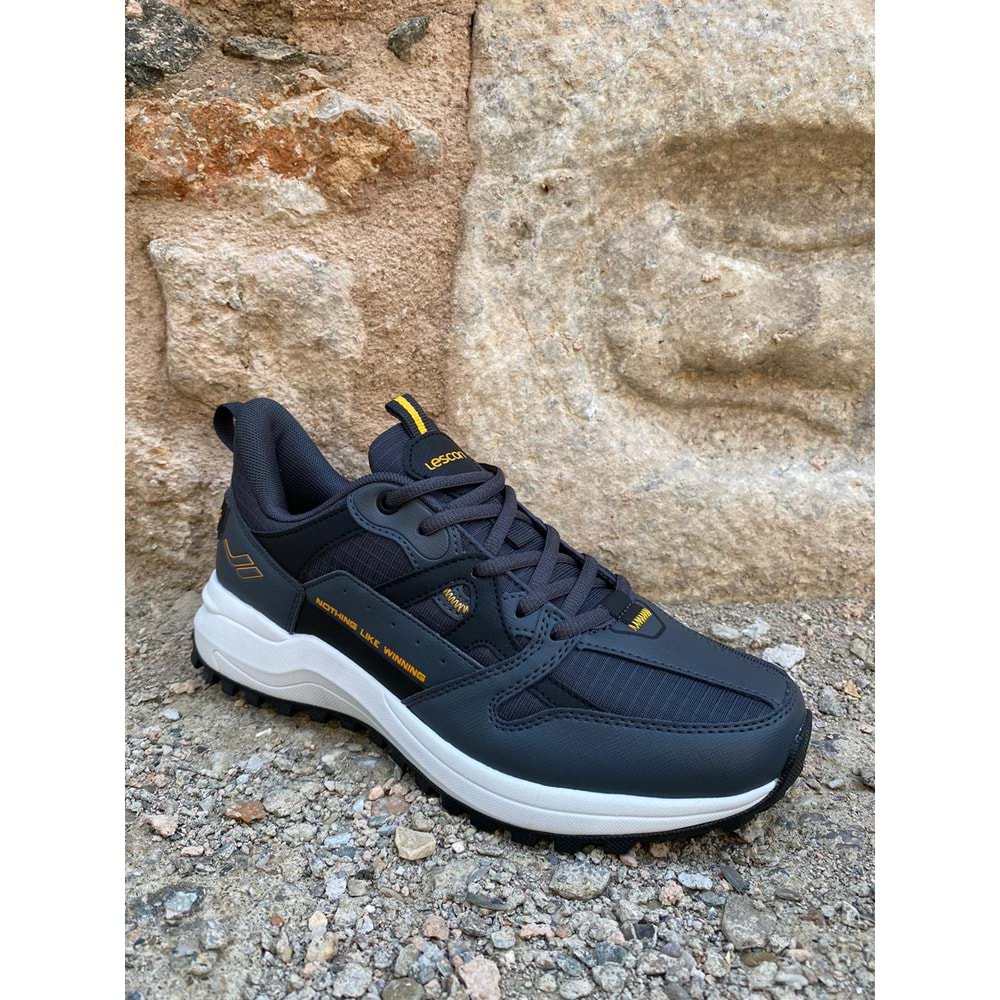 Lescon 0907 Trail Trekking Erkek Spor Ayakkabı - Füme Beyaz - 42 - BTMK00907-Füme Beyaz -42