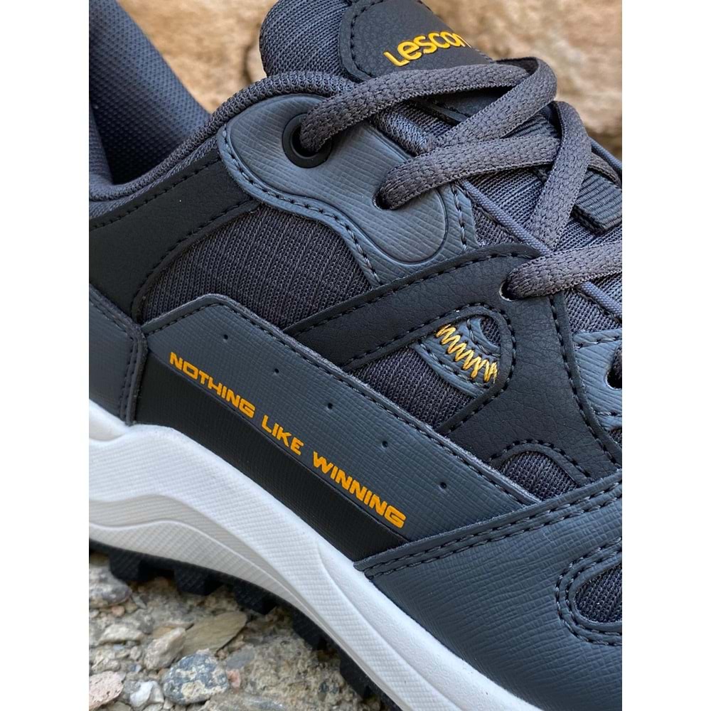 Lescon 0907 Trail Trekking Erkek Spor Ayakkabı - Füme Beyaz - 42 - BTMK00907-Füme Beyaz -42