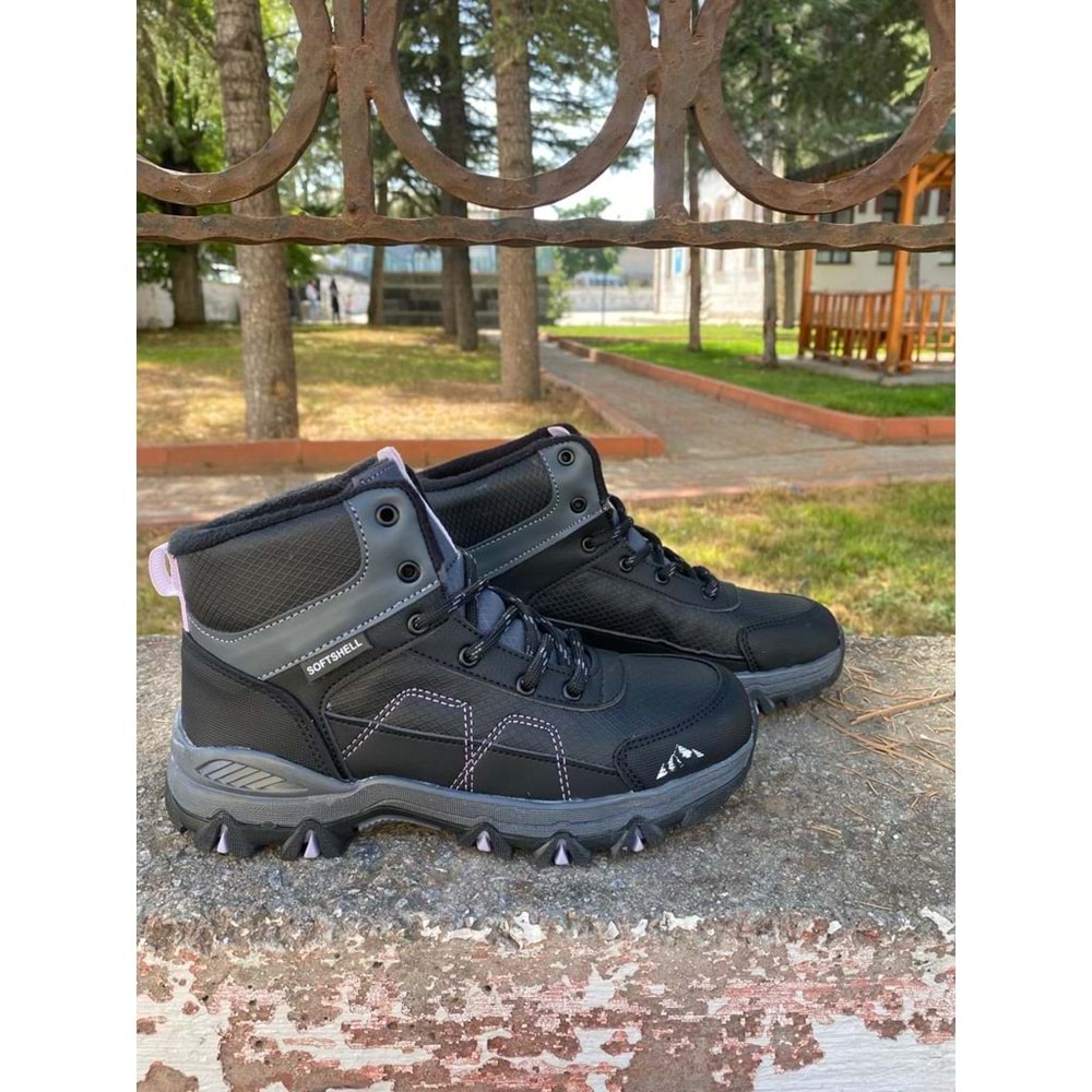 Cool 0924 Ünisex Suya Ve Soğuğa Dayanaklı Trekking Bot - Siyah Lila - 38
