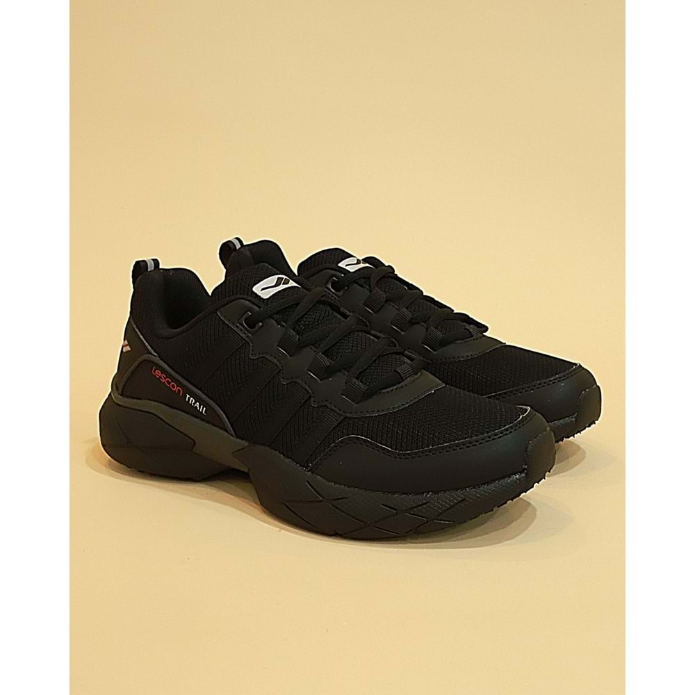 Lescon 1045 Easystep Anatomik Tabanlı Ultra Hafif Yürüyüş & Koşu Ayakkabıs - Siyah - 41