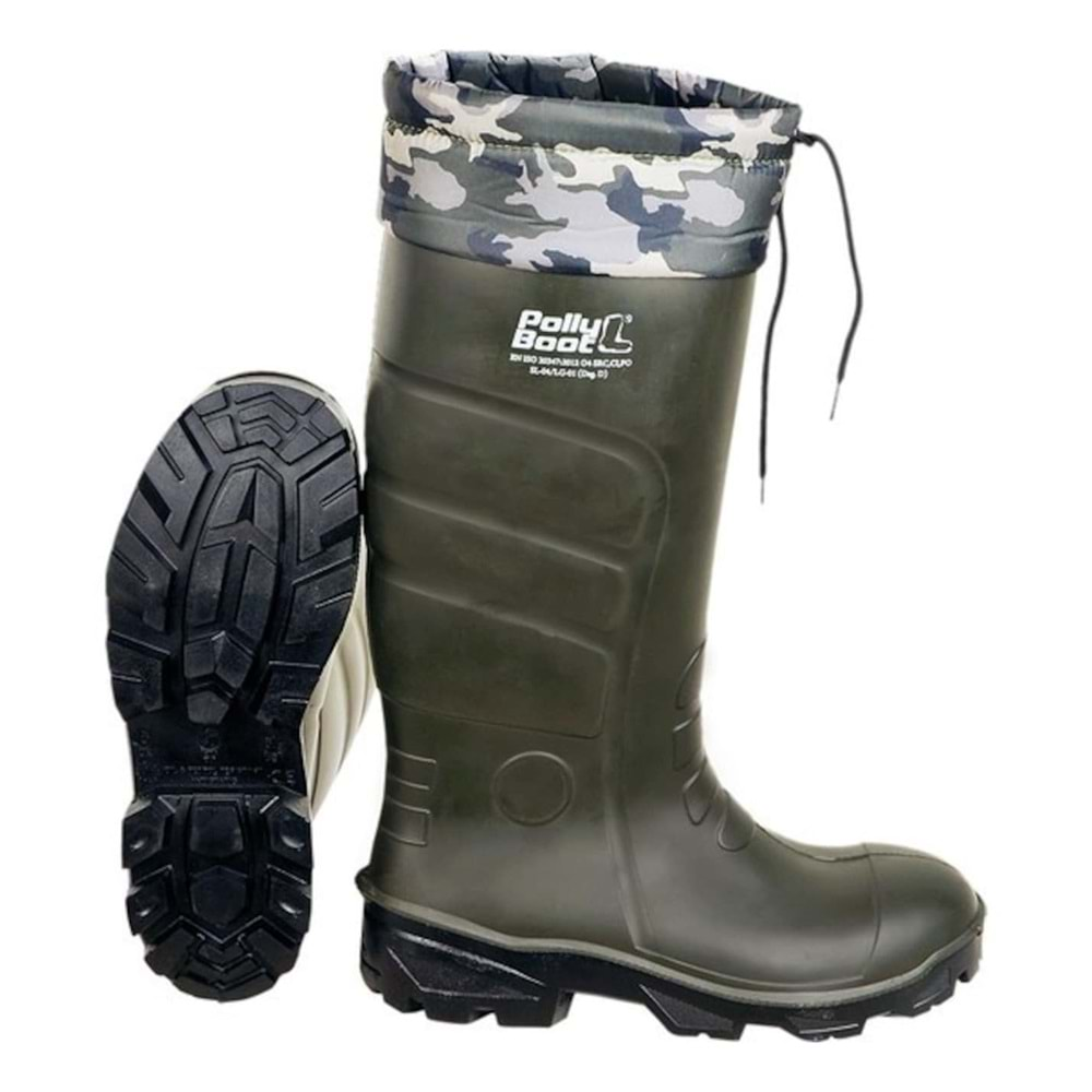 Polly Boot 1070 Su Geçirmez Rahat Kaymaz Çizme - Haki - 43