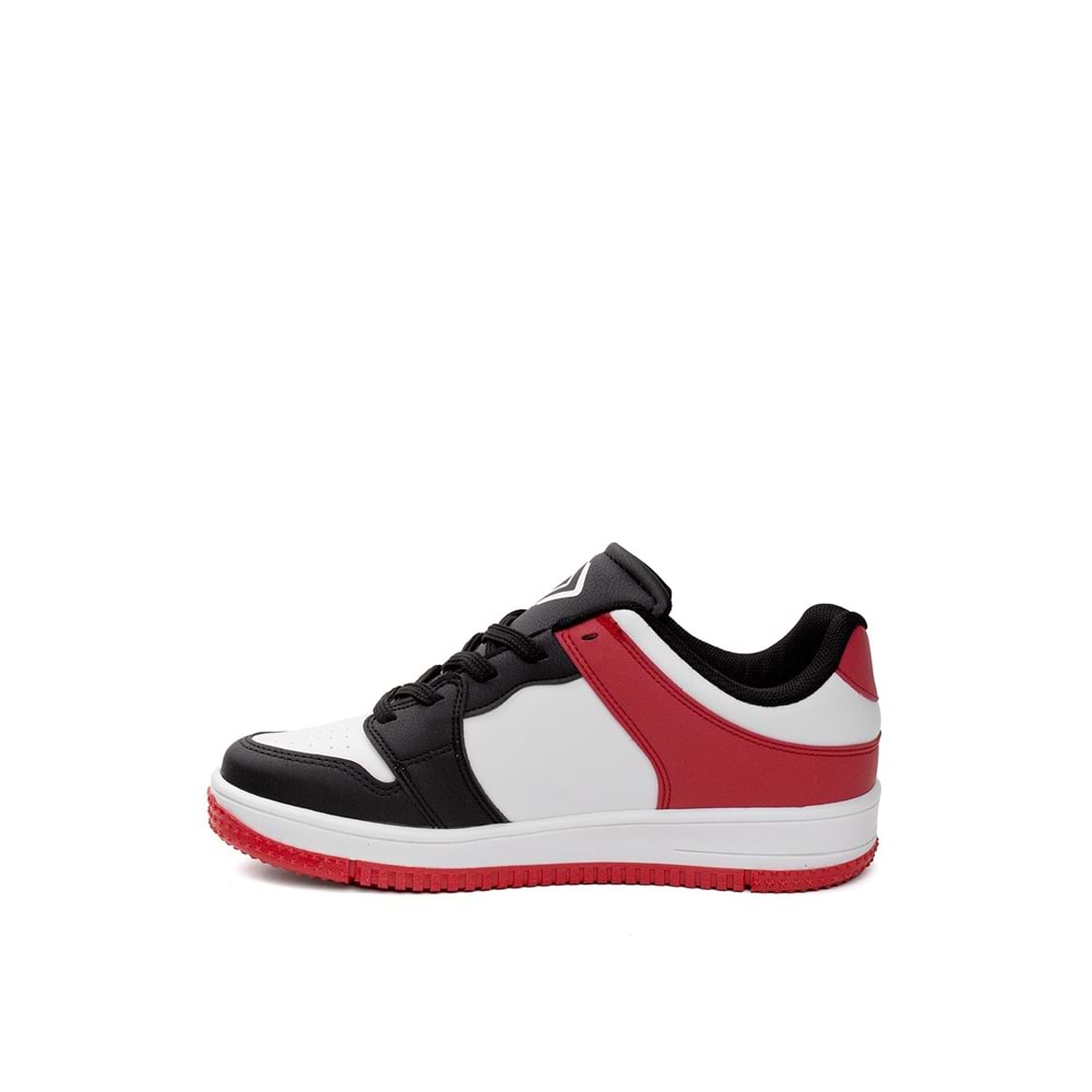 Cool 1083 Air Unısex Spor Ayakkabı - Siyah Beyaz Kırmızı - 39 - BTMK01083-Siyah Beyaz Kırmı-39