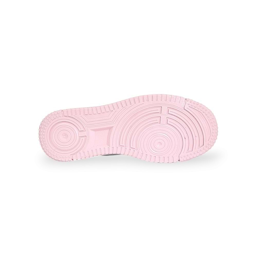 Cool 1090 Anatomik Tabanlı Unisex Yüksek Bilekli Sneakers Ayakkabı - Beyaz Pembe - 40