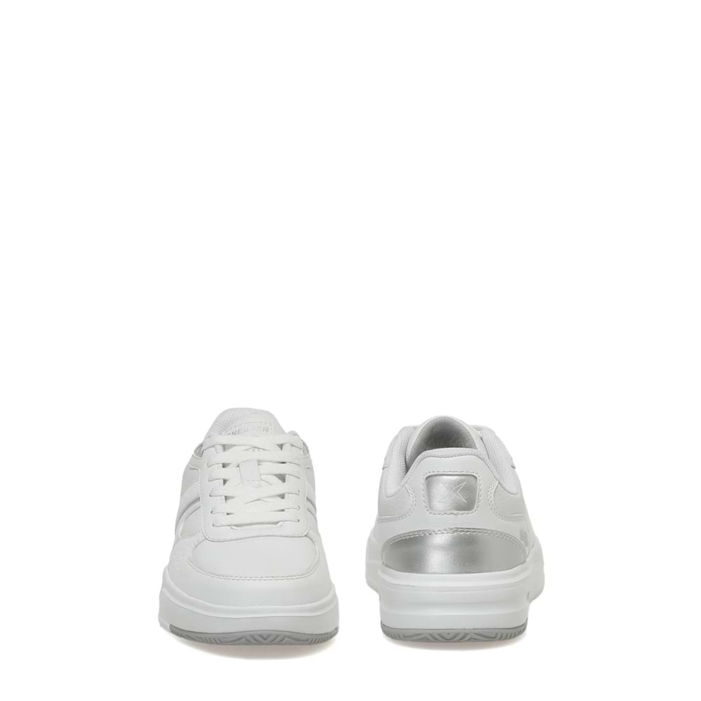 Kinetix 1108 Ortapedik Tabanlı Bayan Sneakers Ayakkabı - Beyaz Beyaz - 39