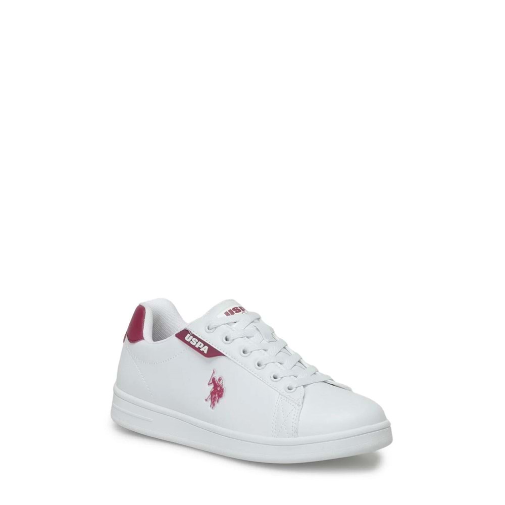 Us Polo Assn 1130 Costa Unısex Ortpedik Tabanlı Sneaker Ayakkabı - Beyaz Pembe - 40 - BTMK01130-Beyaz Pembe-40