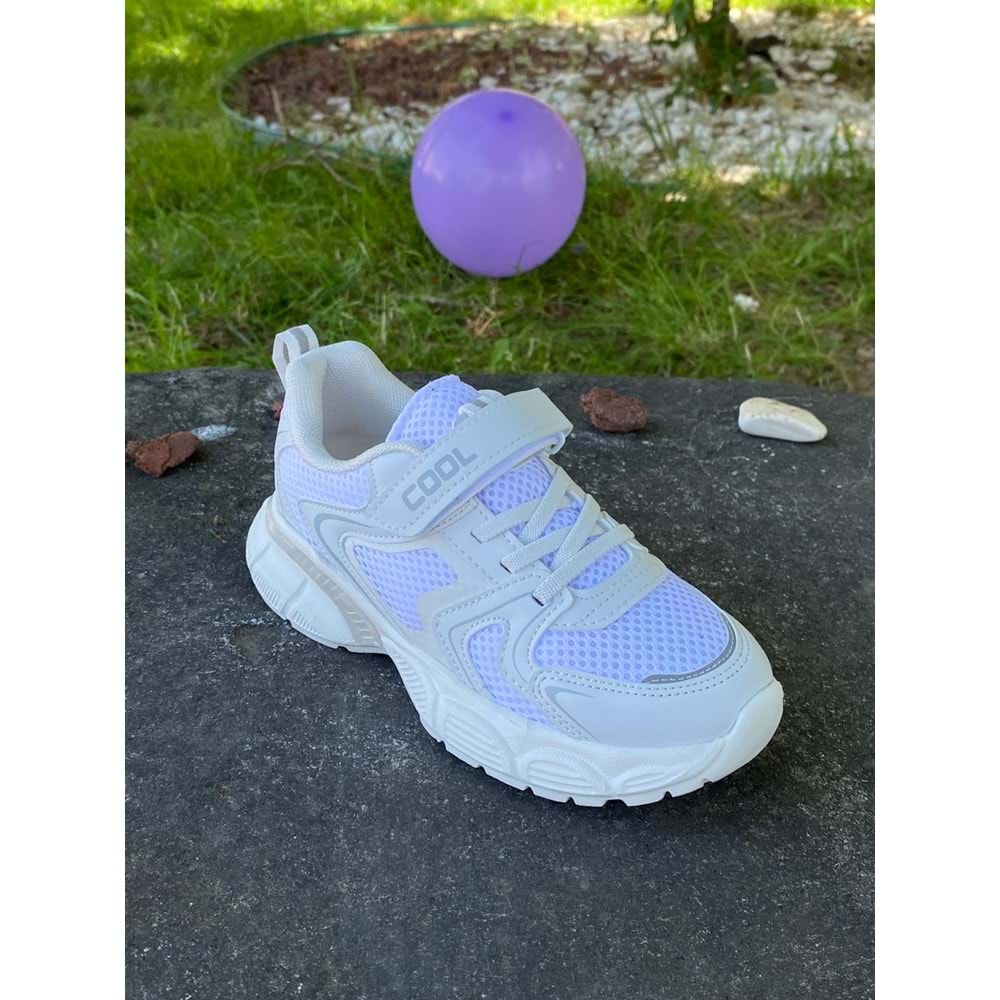 Cool 1148 Comfort Tabanlı Spor Ayakkabı - Beyaz - 34 - BTMK01148-Beyaz-34