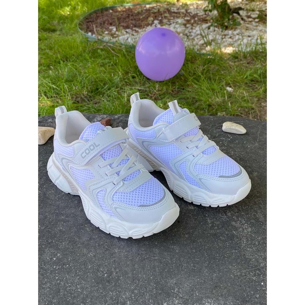Cool 1148 Comfort Tabanlı Spor Ayakkabı - Beyaz - 34 - BTMK01148-Beyaz-34