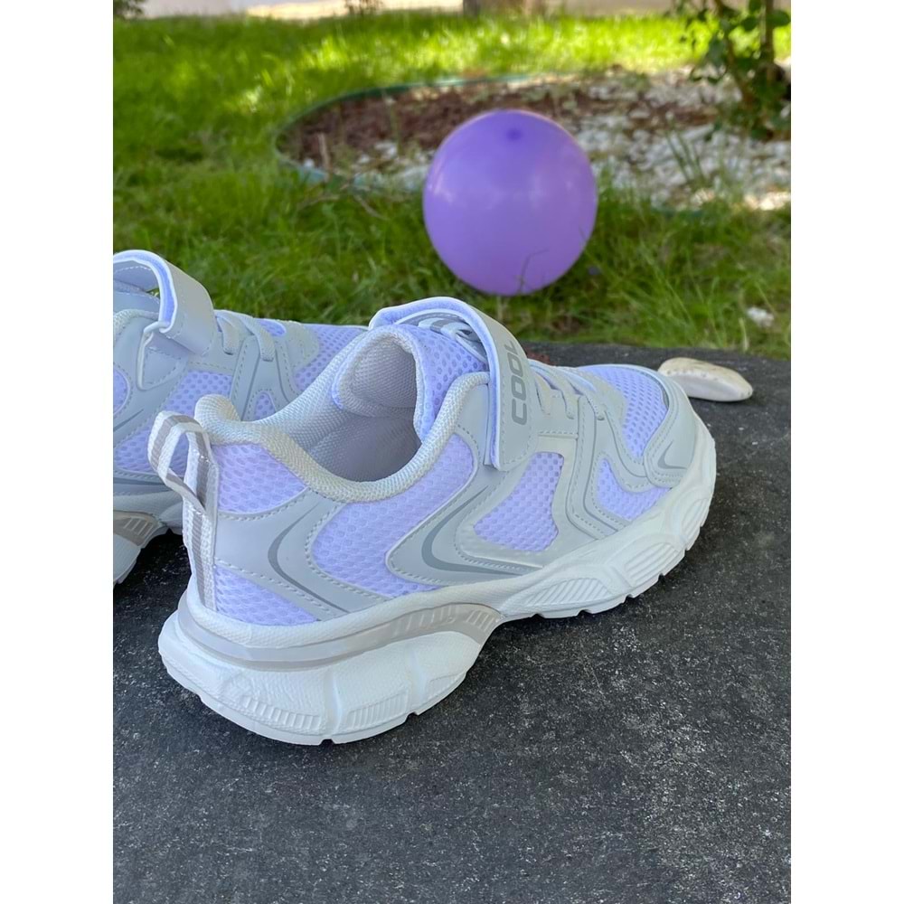 Cool 1148 Comfort Tabanlı Spor Ayakkabı - Beyaz - 34 - BTMK01148-Beyaz-34