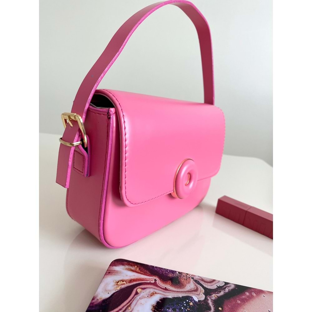 Love Of Bags 1161 Kol Ve Omuz Çantası - Pembe - TEK EBAT - BTMK01161-Pembe-TEK EBAT