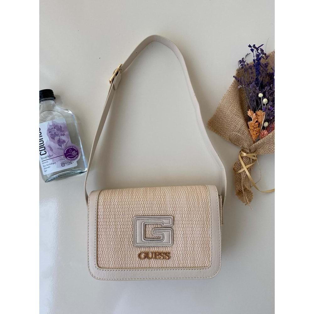 Love Of Bags 1163 Kadın Kol Ve Omuz Çantası - Krem - TEK EBAT - BTMK01163-Krem-TEK EBAT