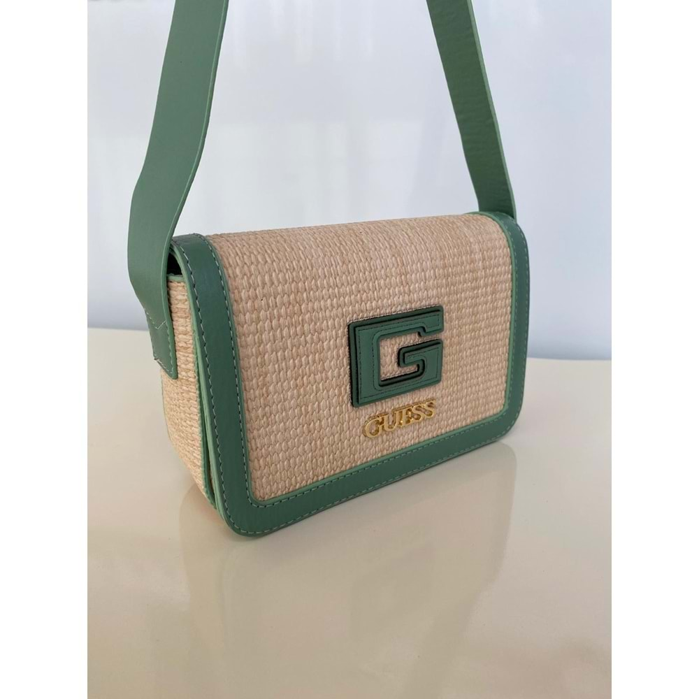 Love Of Bags 1163 Kadın Kol Ve Omuz Çantası - Su Yeşili - TEK EBAT - BTMK01163-Su Yeşili-TEK EBAT