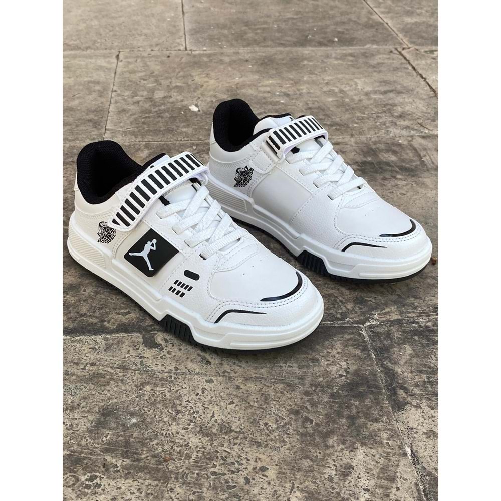 Cool 1173 Çocuk Mevsimlik Spor Ayakkabı - Beyaz Siyah - 31 - BTMK01173-Beyaz Siyah -31
