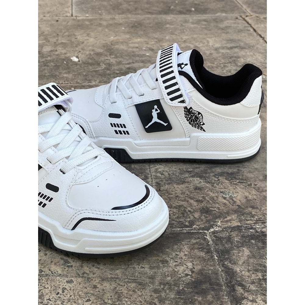Cool 1173 Çocuk Mevsimlik Spor Ayakkabı - Beyaz Siyah - 31 - BTMK01173-Beyaz Siyah -31