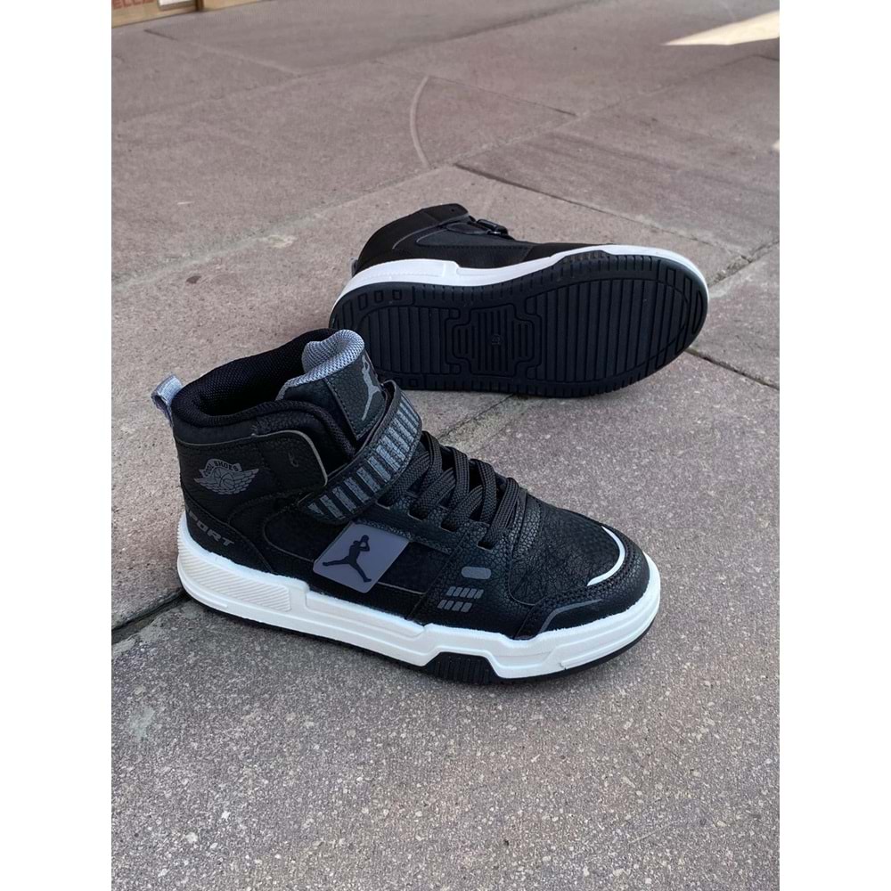 Cool 1174 Boğazlı Spor Ayakkabı - Siyah Beyaz - 33 - BTMK01174-Siyah Beyaz-33