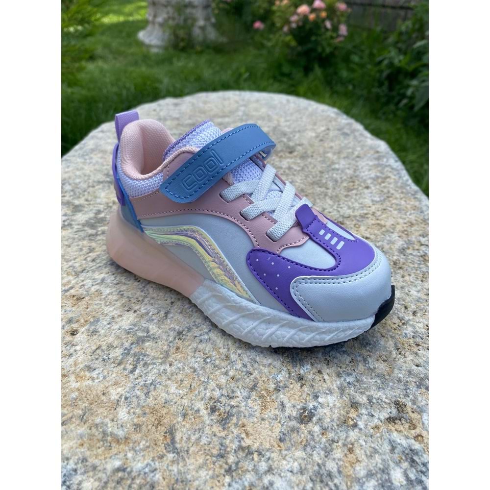 Cool 1197 Çoçuk Anatomik Spor Ayakkabısı - Beyaz - 27 - BTMK01197-Beyaz-27