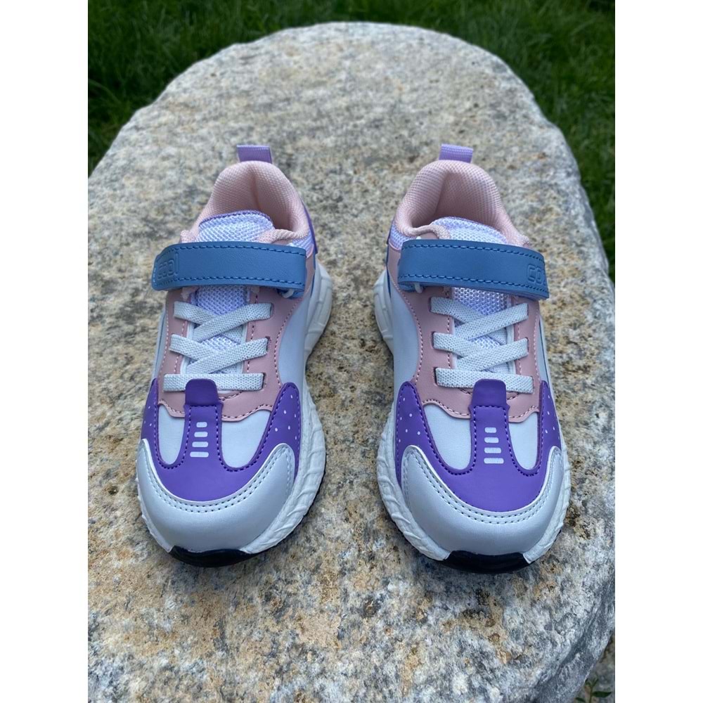 Cool 1197 Çoçuk Anatomik Spor Ayakkabısı - Beyaz - 27 - BTMK01197-Beyaz-27
