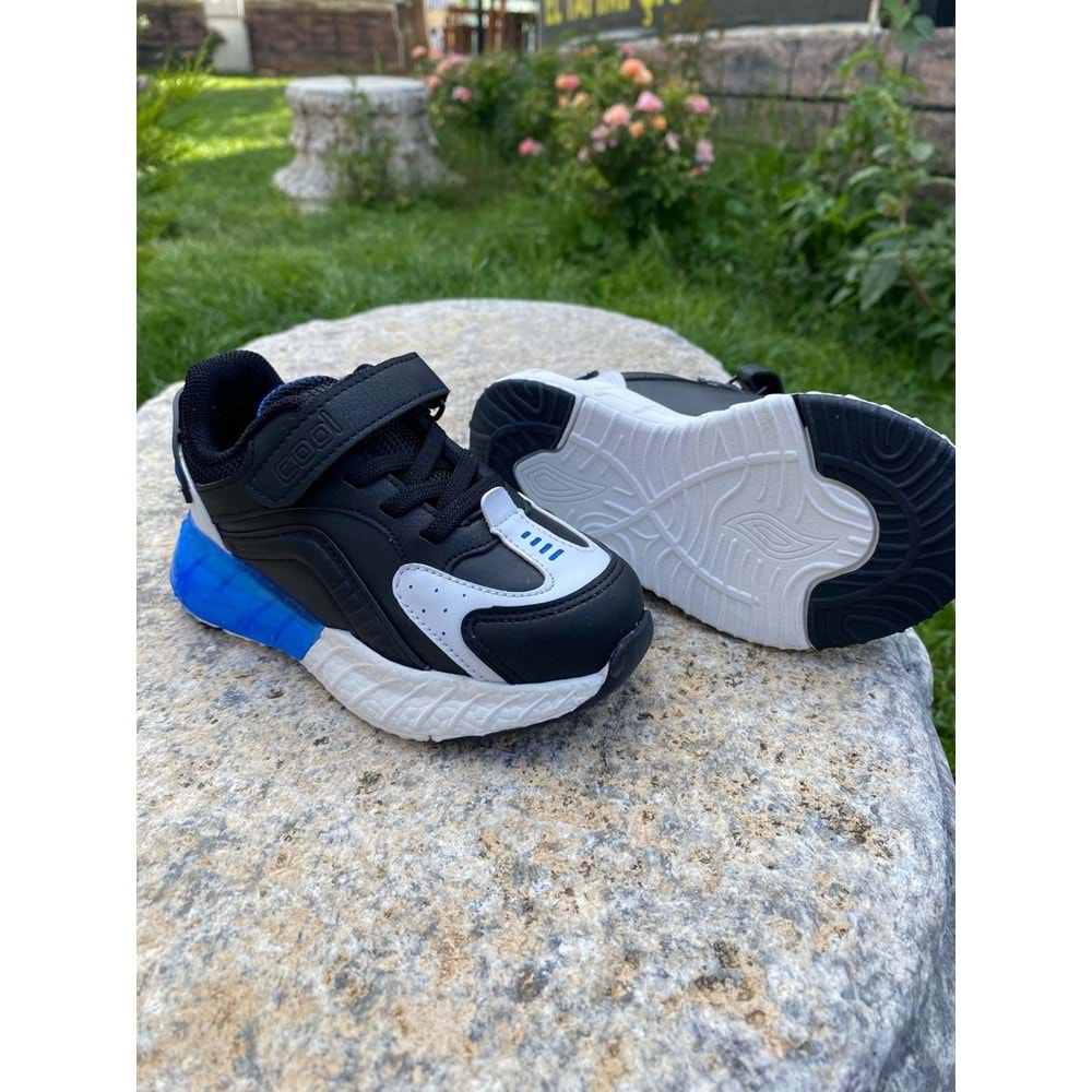 Cool 1197 Çoçuk Anatomik Spor Ayakkabısı - Siyah - 27 - BTMK01197-Siyah-27