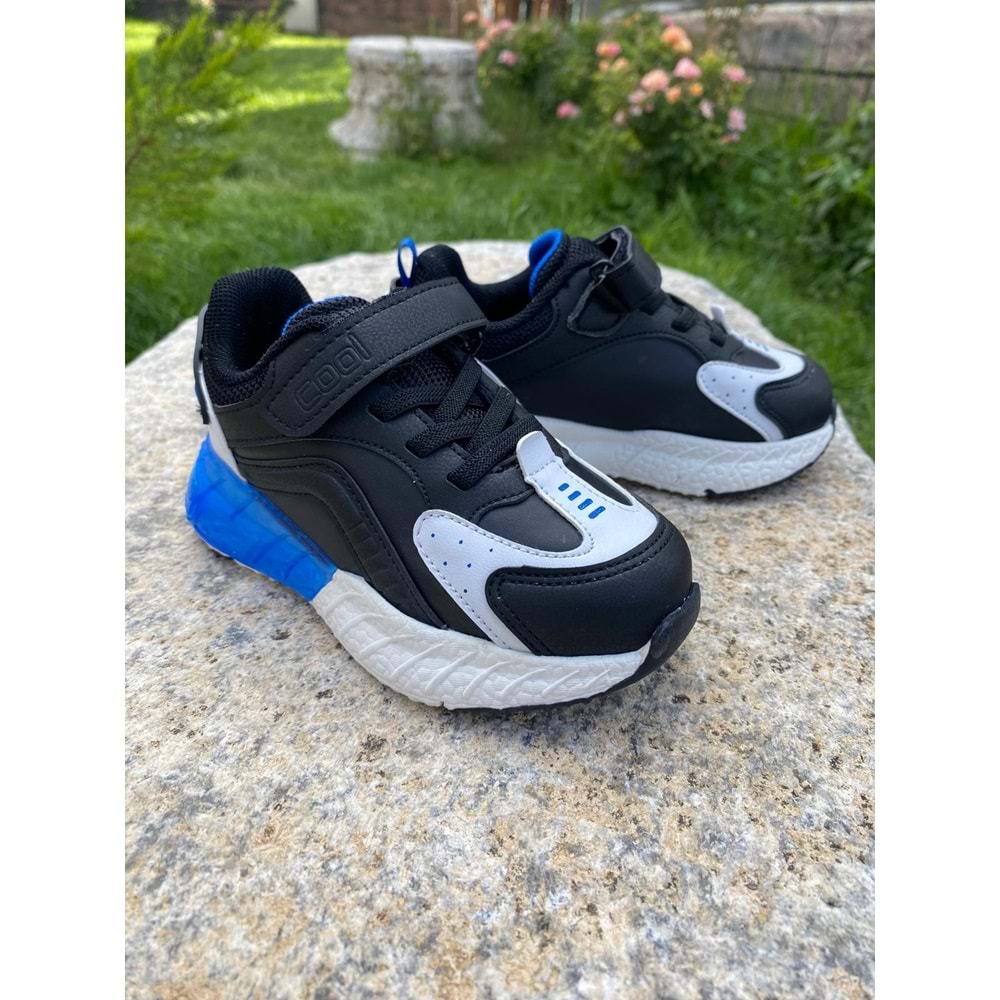 Cool 1197 Çoçuk Anatomik Spor Ayakkabısı - Siyah - 28 - BTMK01197-Siyah-28