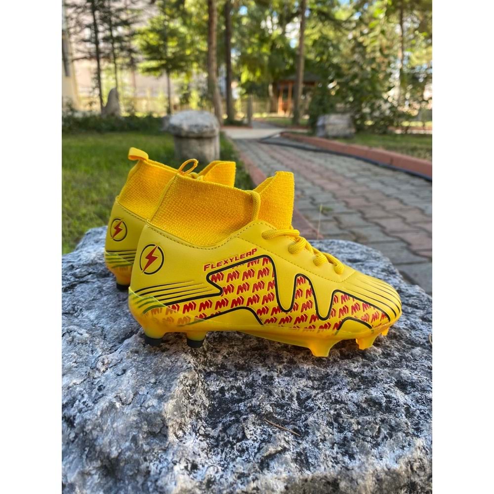 Cool Erkek Çoçuk Çoraplı Krampon 1999 - Sarı - 31 - BTMK01199-Sarı-31