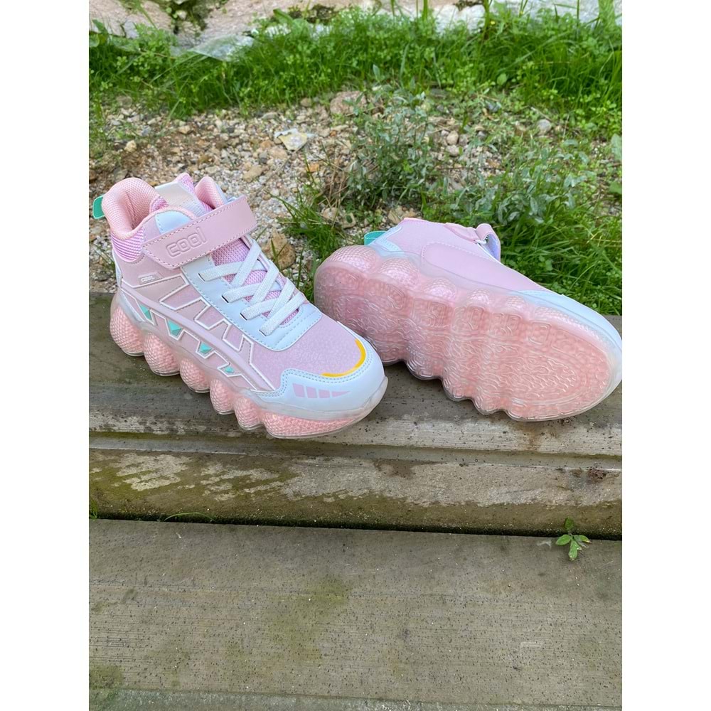Cool 1201 Fred Boğazlı Spor Ayakkabısı - Pembe - 32 - BTMK01201-Pembe-32