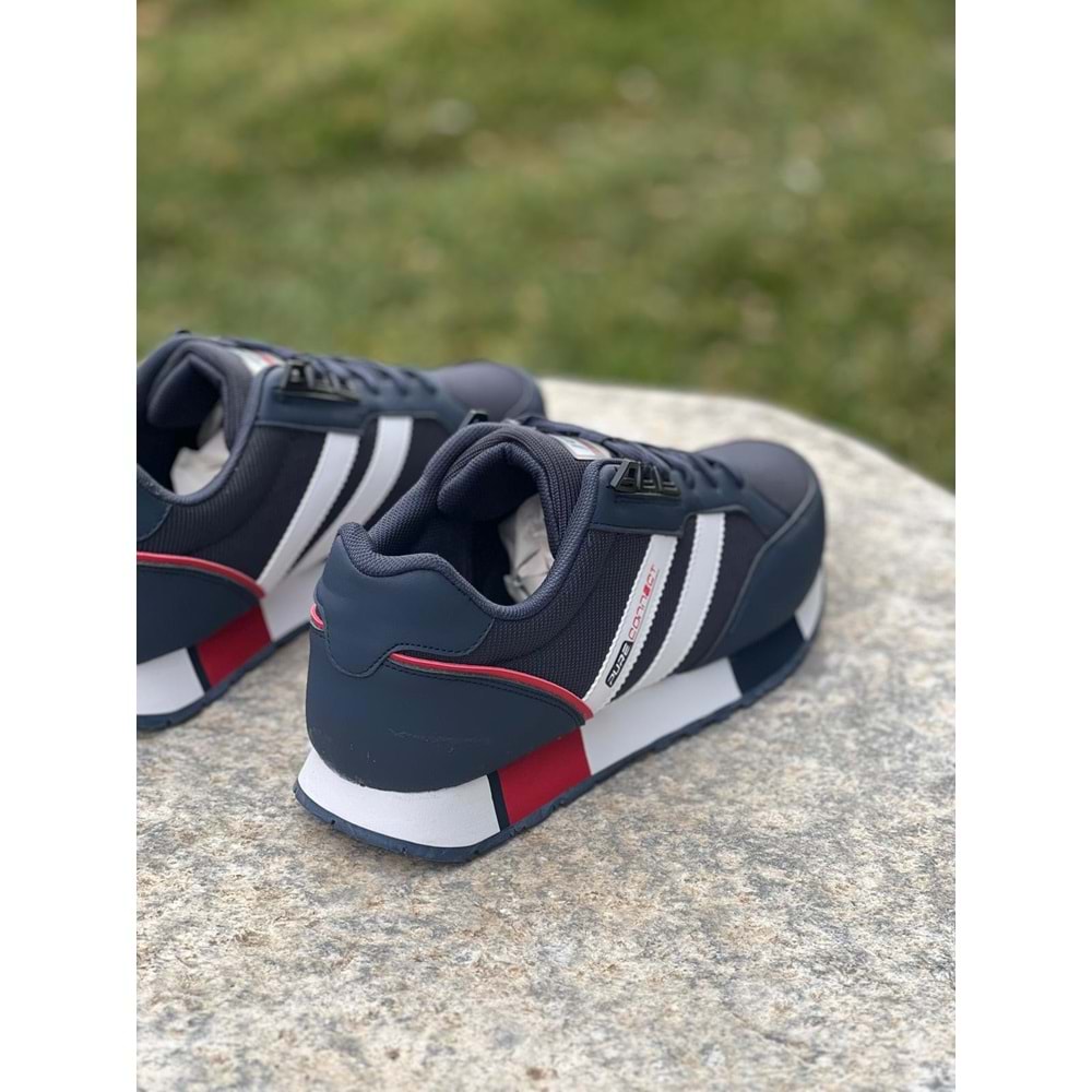 Jump Erkek Spor Ayakkabı 1210 - Lacivert Beyaz - 47 - BTMK01210-Lacivert Beyaz-47