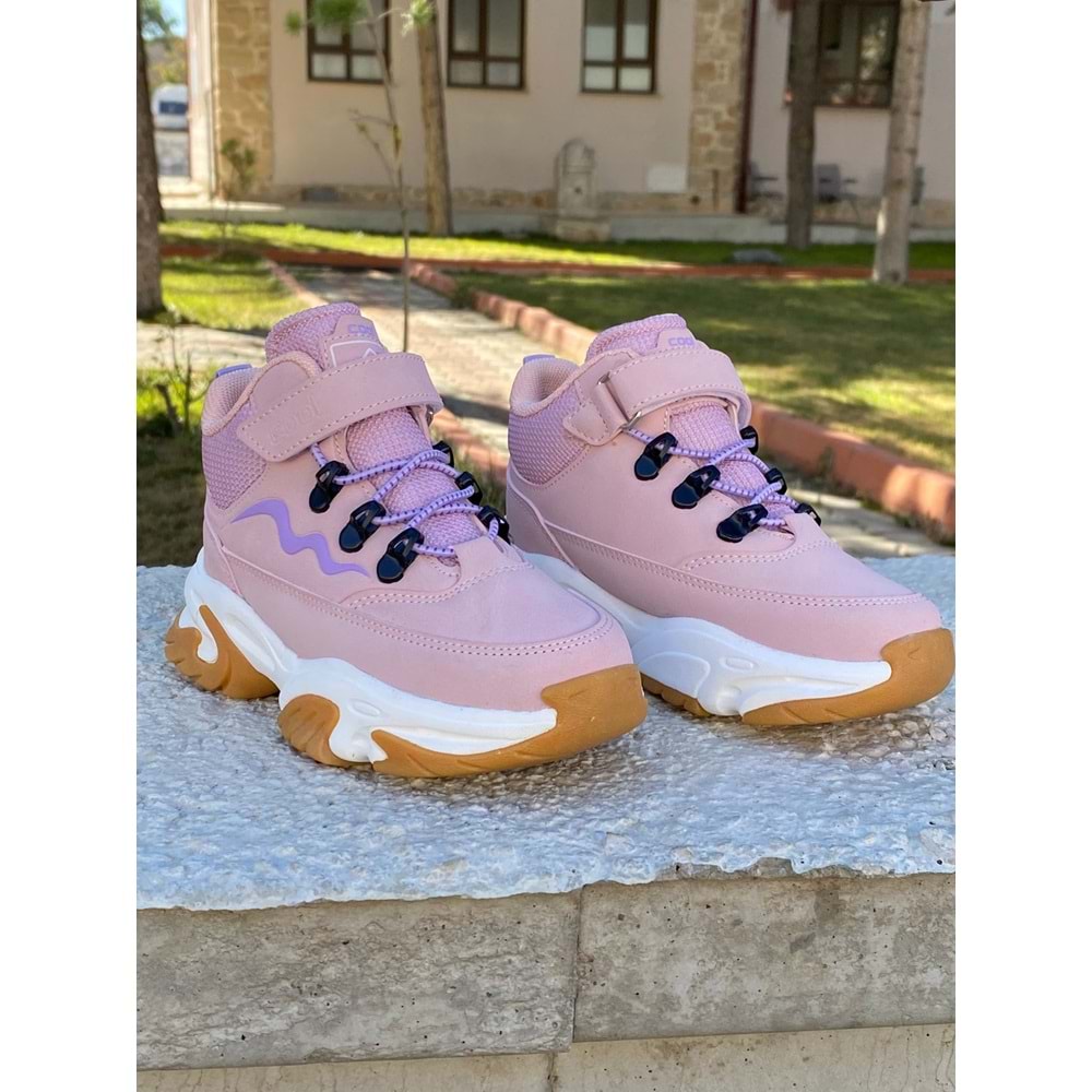 Cool Erkek Çoçuk Kısa Bot 1211 - Pudra - 27 - BTMK01211-Pudra-27