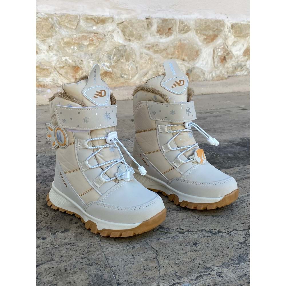 Pabuçhan Çoçuk Kar Botu 1222 - Krem - 34 - BTMK01222-Krem-34