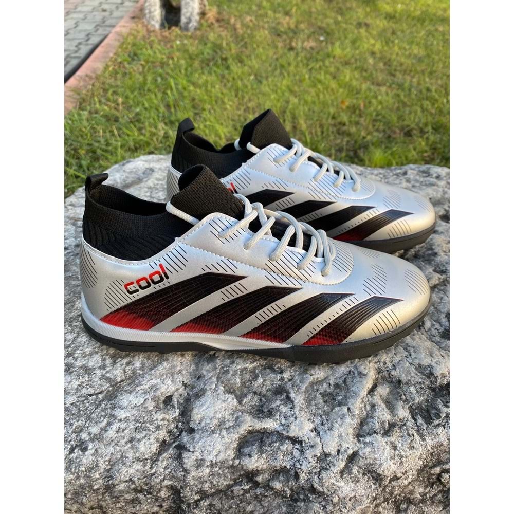 Cool Erkek Çoçuk Çoraplı Halı Saha 1243 - Gümüş - 36 - BTMK01243-Gümüş-36