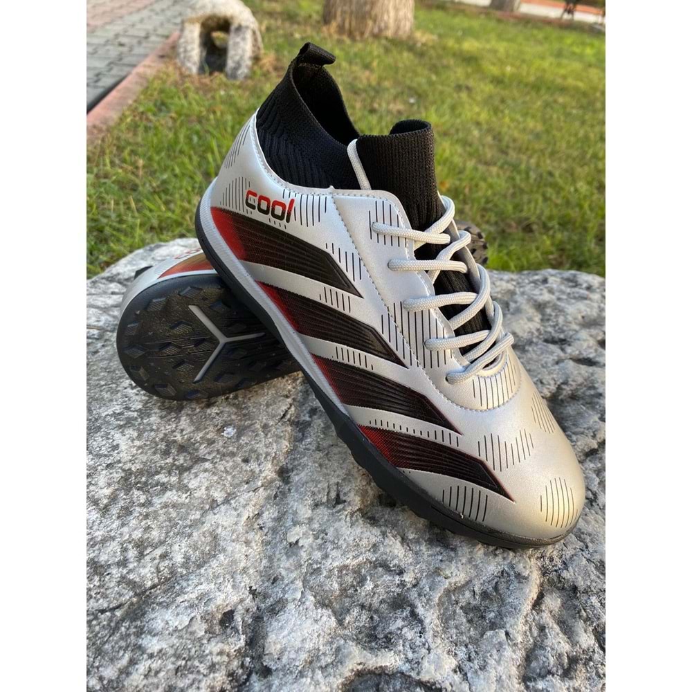 Cool Erkek Çoçuk Çoraplı Halı Saha 1243 - Gümüş - 39 - BTMK01243-Gümüş-39