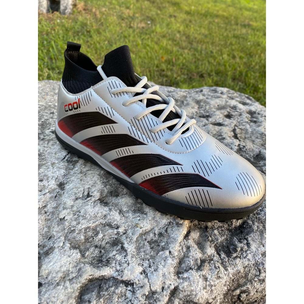 Cool Erkek Çoçuk Çoraplı Halı Saha 1243 - Gümüş - 39 - BTMK01243-Gümüş-39