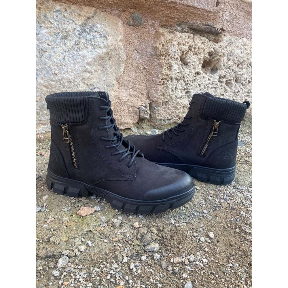 Hammer Jack Erkek Deri Bot - Siyah - 40 - BTMK01249-Siyah-40