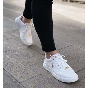 U.S.Polo Assn 0722 Beyaz Sneaker Spor Ayakkabı - BTMK00722-Beyaz-38