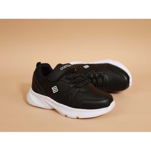 Pepino 0845 Anatomik Tabanlı Çocuk Sneaker Spor Ayakkabı - Siyah Beyaz - 32