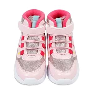 Cool 0879 Kız Çocuk Anatomik Taban Işıklı Bot - Beyaz Pembe - 23 - BTMK00879-Beyaz Pembe-23