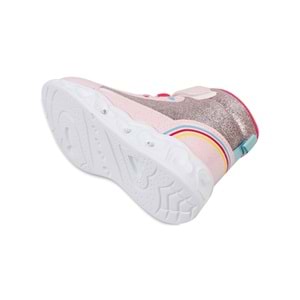 Cool 0879 Kız Çocuk Anatomik Taban Işıklı Bot - Beyaz Pembe - 23 - BTMK00879-Beyaz Pembe-23
