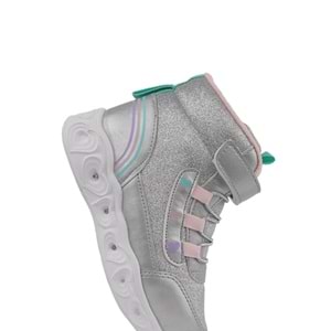 Cool 0879 Kız Çocuk Anatomik Taban Işıklı Bot - Gümüş - 22 - BTMK00879-Gümüş-22