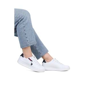 Us Polo Assn 1130 Costa Unısex Ortpedik Tabanlı Sneaker Ayakkabı - Beyaz Lacivert - 40 - BTMK01130-Beyaz Lacivert-40