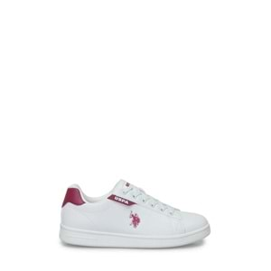 Us Polo Assn 1130 Costa Unısex Ortpedik Tabanlı Sneaker Ayakkabı - Beyaz Pembe - 36 - BTMK01130-Beyaz Pembe-36