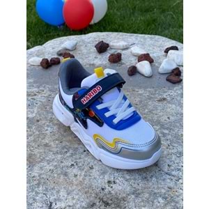 Cool 1145 Işıklı Çoçuk Spor Ayakkabı - beyaz mavi - 29 - BTMK01145-beyaz mavi -29