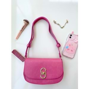 Love Of Bags 1162 Kadın Kol Ve Omuz Çantası - Pembe - TEK EBAT - BTMK01162-Pembe-TEK EBAT