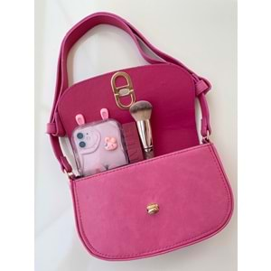 Love Of Bags 1162 Kadın Kol Ve Omuz Çantası - Pembe - TEK EBAT - BTMK01162-Pembe-TEK EBAT