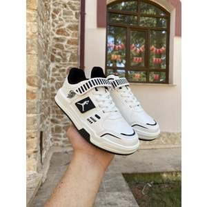 Cool 1173 Çocuk Mevsimlik Spor Ayakkabı - Beyaz Siyah - 31 - BTMK01173-Beyaz Siyah -31